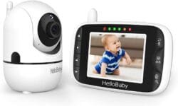 HelloBaby Baby Monitor,Upgrade Baby Monitor with Camera and Night Vision
