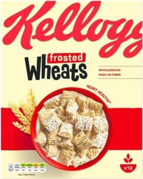 Kellogg's Frosted Wheats Breakfast Cereal Box, 500g