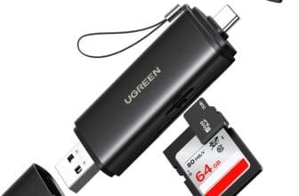UGREEN SD Card Reader 4.0, 312MB/s, USB-C & USB 3.0 Memory Card Reader
