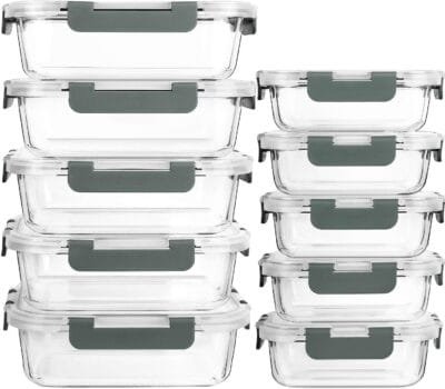 [10-Pack]Glass Meal Prep Containers