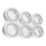 Amazon Basics Moving and Storage Packing Tape, Standard-Wide: 4.7 cmW x 49.9 m length, Crystal Clear, 6 Pack