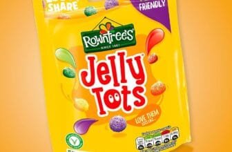 Rowntree’s Jelly Tots Sweets Sharing Bags, Vegan Friendly, 10 x 150 g