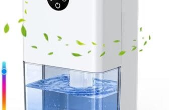 Dehumidifier for Home, 63.36 OZ Electric Dehumidifiers 400ML/Day Ultra Quiet 4/8H Timer
