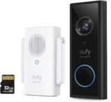 eufy Security Video Doorbell Wireless S220 (S210) 2K (Battery-Powered) with Chime