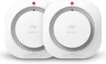 Smoke Alarms for Home, Smoke Alarm with 10 Years Life, 2 Pack, White