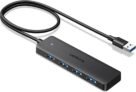 UGREEN USB Hub 3.0 with 60CM Extended Cable, 4 Ports Ultra Slim USB Splitter with 5Gbps Data Transfer