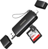 UGREEN SD Card Reader 4.0, 312MB/s, USB-C & USB 3.0 Memory Card Reader Black