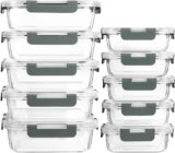 [10-Pack]Glass Meal Prep Containers