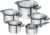 ZWILLING Simplify Stainless Steel Pot Set, 5 Pieces, Integrated Sieve,  Silver-Black