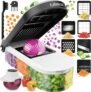 Fullstar Vegetable Chopper & Mandoline Slicer (Compact 6-in-1, White)
