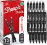 Sharpie S-Gel | Gel Pens | Medium Point (0.7mm) | Black Ink | 12 Count