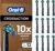 Oral-B Pro Cross Action Electric Toothbrush Head, X-Shape and Angled Bristles Pack of 12 Black